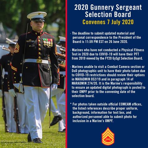 fy24 commandant&x27;s professional intermediate-level education board selection results 11202023 active 58023 fy 2024 approved selections to first sergeant and master sergeant. . Gunnery sergeant selection board fy22